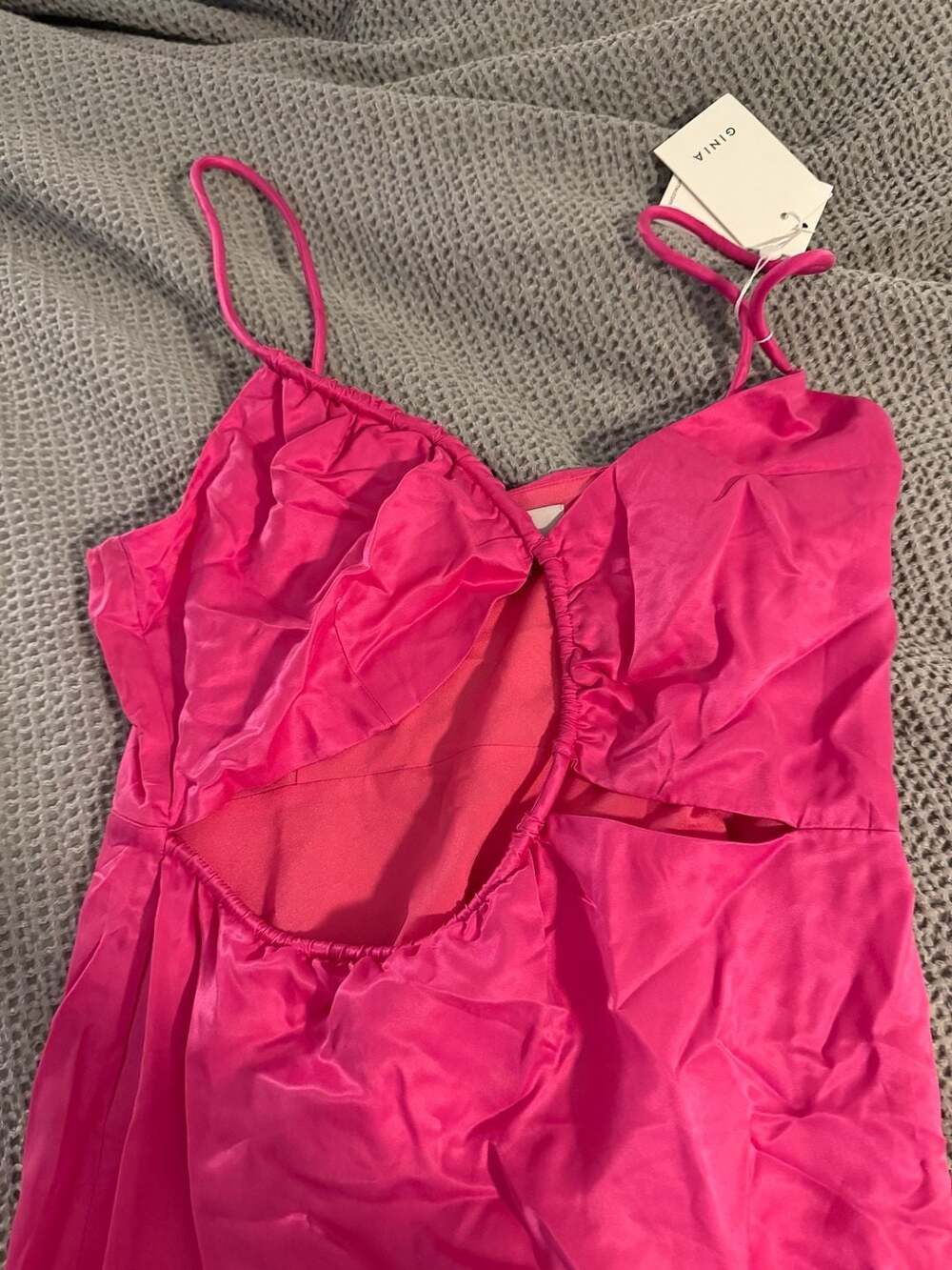 Ginia Selena Midi Dress Size Xl Fuchsia — image 2 of 5